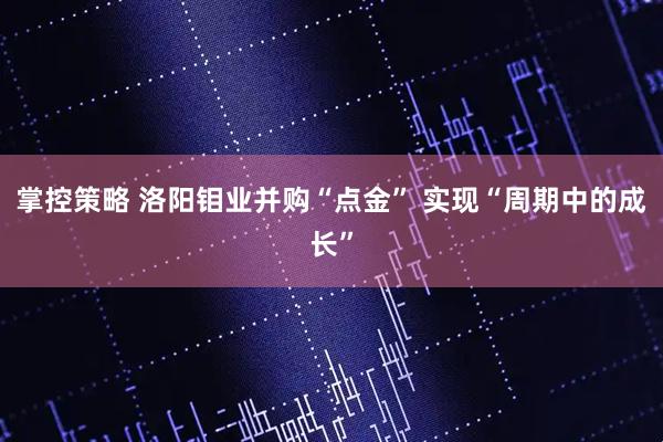 掌控策略 洛阳钼业并购“点金” 实现“周期中的成长”